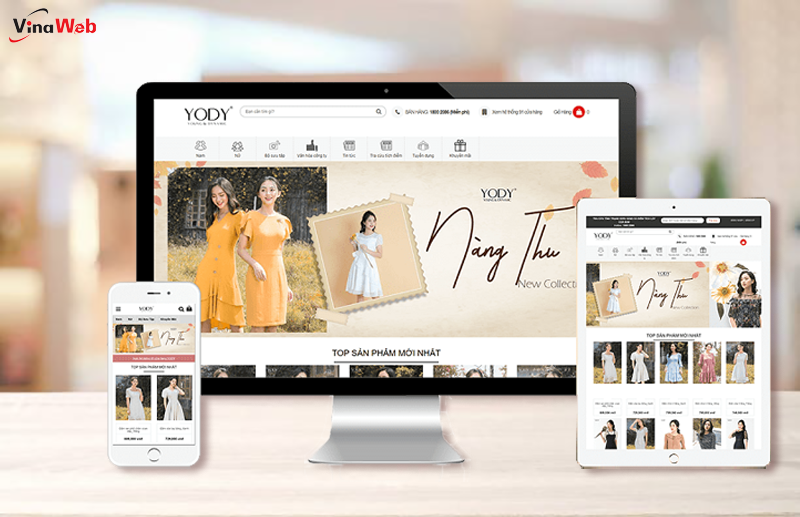 Thiết kế web bán hàng Hưng Yên đẹp, hiện đại, độc đáo nhất